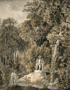 Paisaje idílico de Salomon Gessner